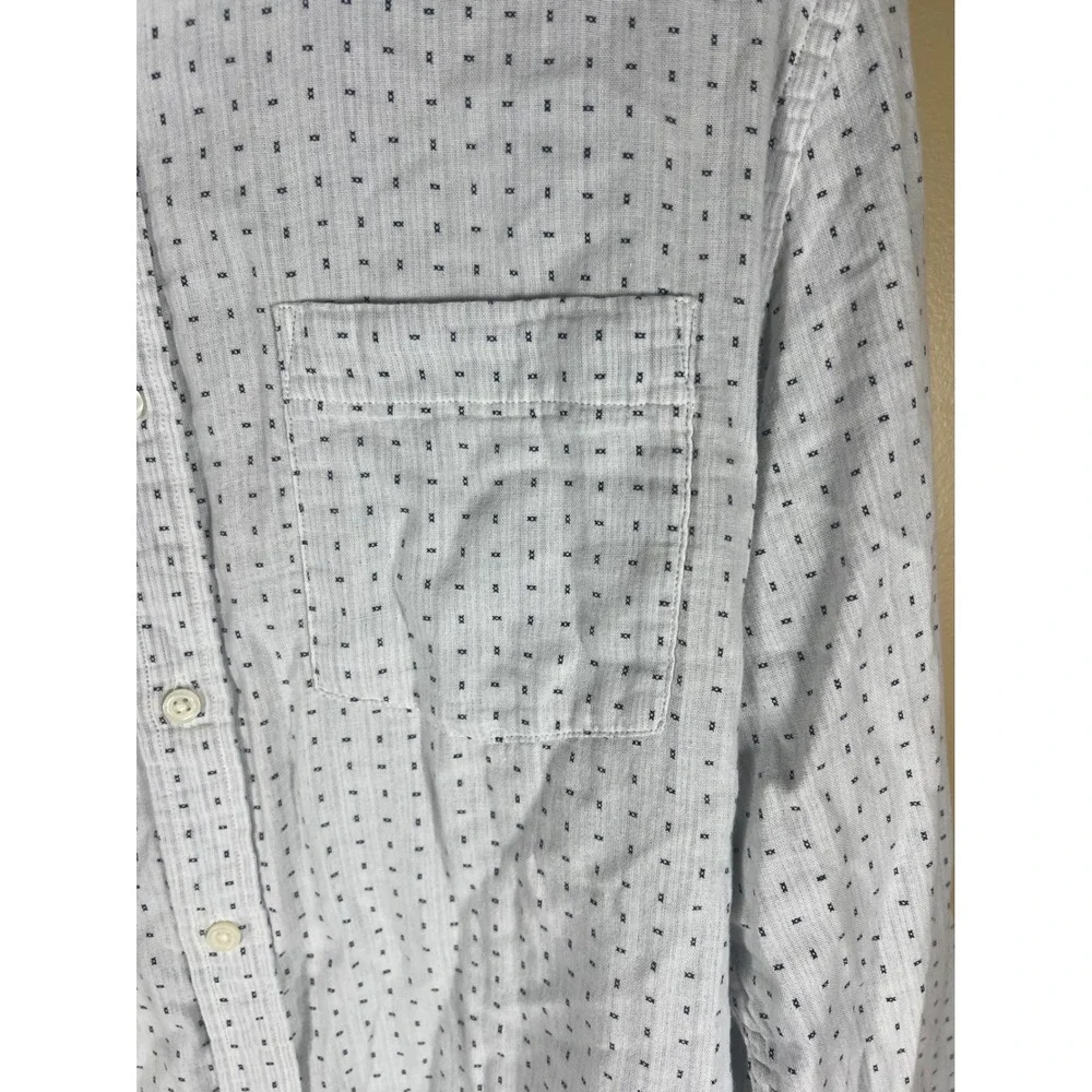 Banana Republic Untucked Fit Shirt Mens XL Long Sleeve Button Up